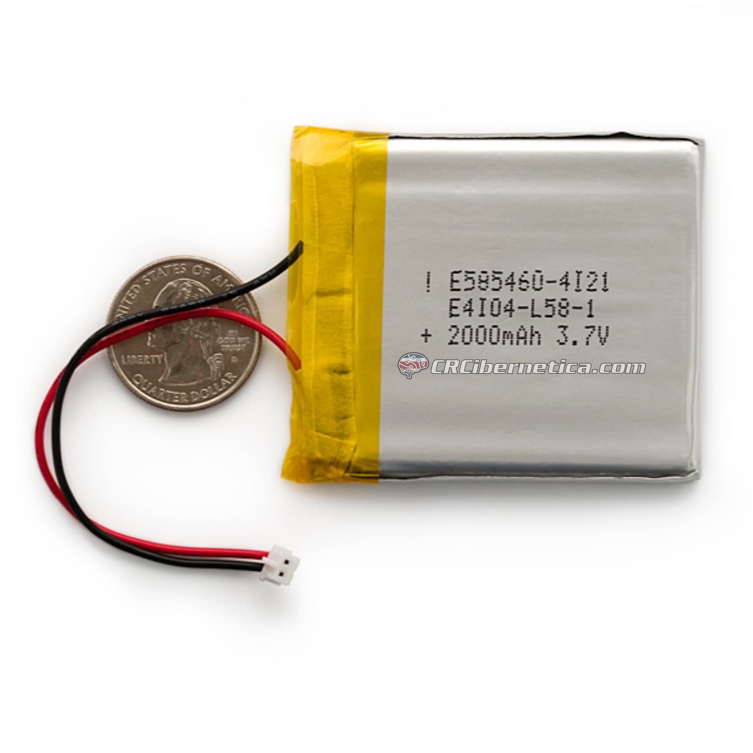 Polymer Lithium Ion Battery - 3.7V 2000mAh · imagen 1